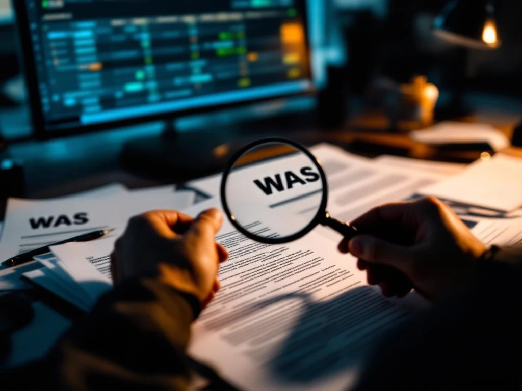 Professionele handen onderzoeken Nederlandse juridische documenten met vergrootglas op modern bureau kantoor